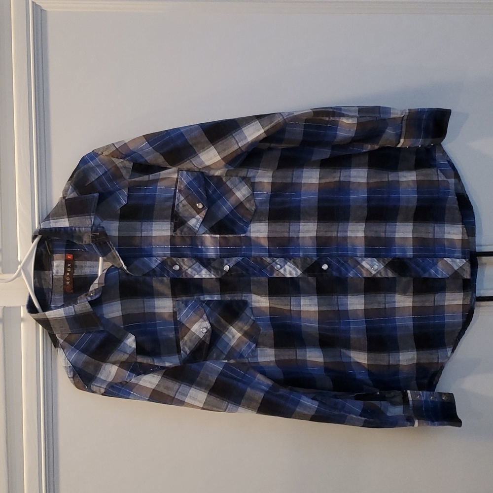 Roper Long Sleeve Button Down Western Shirt